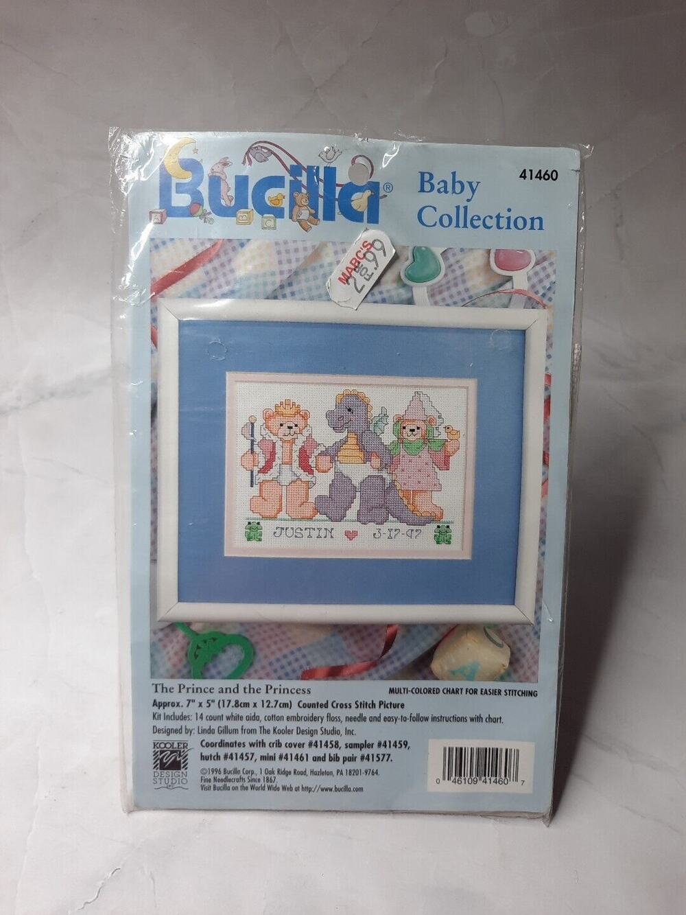 Bucilla Baby Collection Counted Cross Stitch Kit The Prince and The Princess